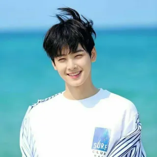 💦 SURF CLUB personne, sourire, garçon, cheveux, joyeux, positif, visage, mer, océan telegram sticker