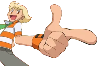 👉 Barry Pokémon Pokémon, Barry, Anime, Desenho animado telegram sticker