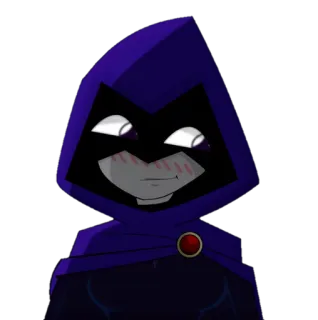 ☺️ Raven Teen Titans Kreskówka, Superbohater, Magia, Nastolatka, Dziewczyna, Bohaterka telegram sticker