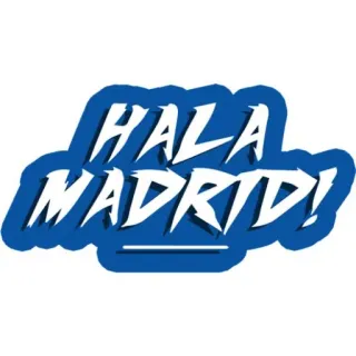 🤍 HALA MADRID! fútbol, fútbol, deporte, Madrid, España whatsapp sticker