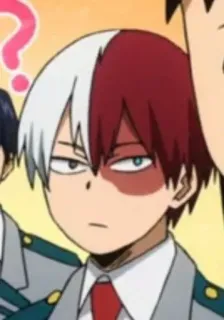 ❄️ Shoto Todoroki My Hero Academia Anime, Postać, My Hero Academia, Shoto Todoroki telegram sticker