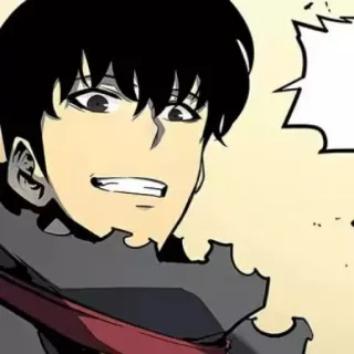 😕 Sung Jinwoo Solo Leveling Sung Jinwoo, Solo Leveling, Anime, Manhwa, Personnage, Grimace telegram sticker