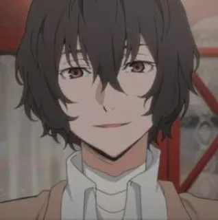 😄 Osamu Dazai Bungou Stray Dogs Anime, Charakter, Dazai, Osamu Dazai, Bungou Stray Dogs, Manga telegram sticker