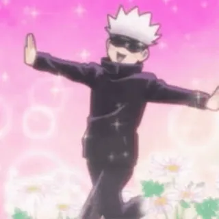 🤩 Satoru Gojo Jujutsu Kaisen Anime, Gojo, Satoru Gojo, JJK, Jujutsu Kaisen, Dança telegram sticker