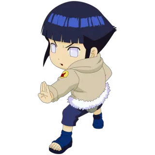 ✋ Hinata Hyuga Naruto Hinata, Naruto, Anime, Mangá, Ninja, Desenho animado, Fofo telegram sticker