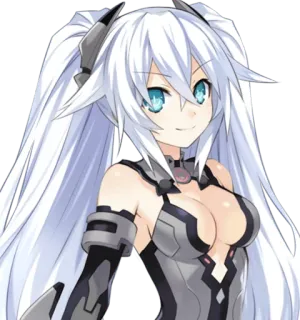 😄 Black Heart Hyperdimension Neptunia Anime, Gadis, Video game, Hyperdimension Neptunia, Black Heart, Karakter whatsapp sticker