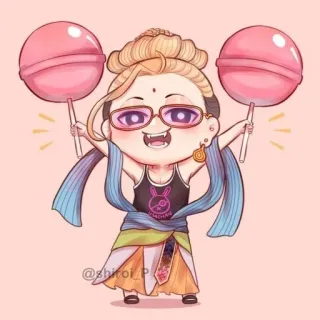 🌟 Buddha @shitol.P 애니메이션, 치비, 만화, 사탕, 막대사탕, 귀여운 telegram sticker