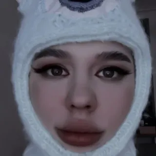 🌹 potret, gadis, wanita, topi, selfie, imut, makeup, wajah telegram sticker