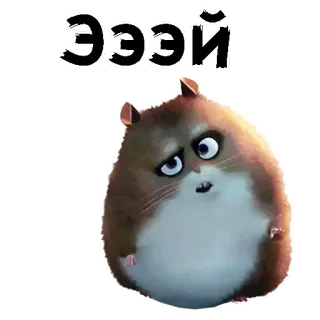 🥺 Эээй хомяк, милый, мультик, животное, смешной whatsapp sticker