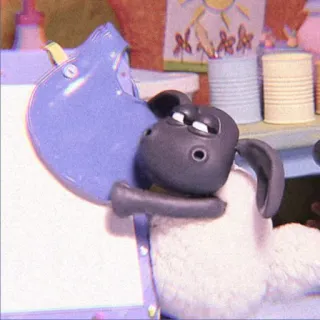 🧸 Shaun the Sheep ひつじ, アニメ, 動物, クレイアニメ, ストップモーション, ひつじのショーン telegram sticker