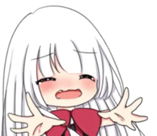 🤗 Anime, Chibi, Weinend, Kawaii, Traurig, Cartoon telegram sticker