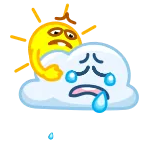 Sun and Cloud telegram stickers