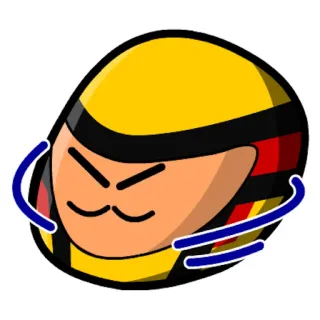😠 レース, ヘルメット, スポーツ, スピード, 漫画 telegram sticker