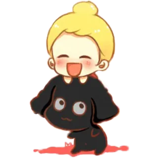 🐾 мультфильм, собака, ребенок, рисунок telegram sticker