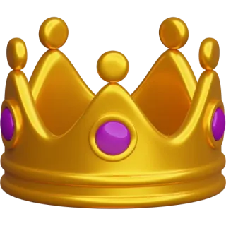 👑 corona, realtà, oro, gioielli, tesoro, re, regina whatsapp sticker