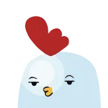 🐔 chicken, animal, cartoon, cute, bird telegram sticker