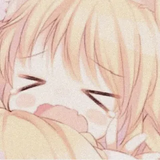 🍨 动漫, 哭泣, 伤心, 可爱, 情绪化, 泪眼汪汪 telegram sticker