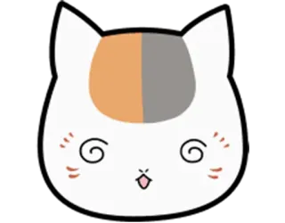 😵 gato, animal, pegatina, dibujo animado whatsapp sticker