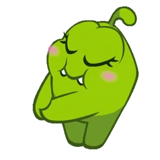 ☺️ Om Nom Cut the Rope อม นอม, คัทเดอะโรป, สัตว์ประหลาดสีเขียว, น่ารัก, การ์ตูน, วิดีโอเกม, ตัวละครในเกม whatsapp sticker