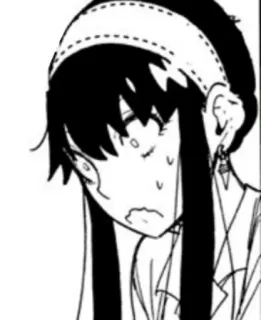 😰 Yor Forger Spy x Family yor forger, spy x family, anime, manga, charakter telegram sticker