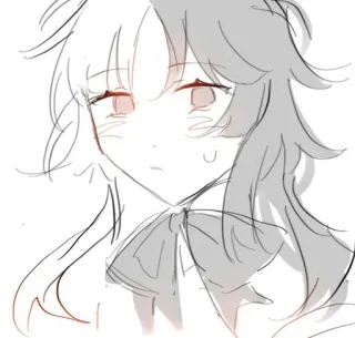 🤭 Gaya anime, Sketsa, Gadis, Gambar, Manga, Ilustrasi telegram sticker