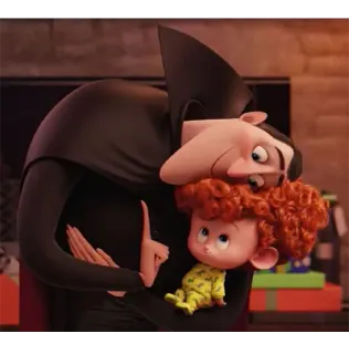 👶 Dracula Hotel Transylvania Дракула, Монстры на каникулах, мультфильм, вампир, милый, детский, наклейка telegram sticker