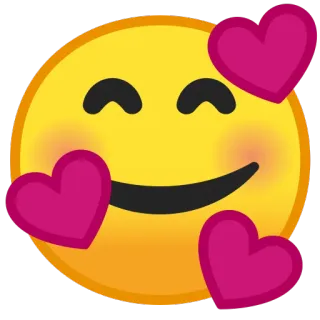 🥰 Emoji, Hati, Cinta, Kasih sayang, Senang telegram sticker