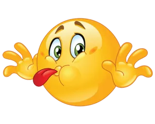 😋 emoji, silly, goofy, expression, face telegram sticker