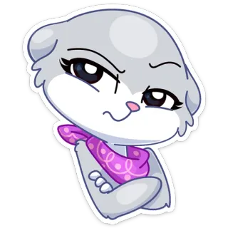 😐 animal, gato, pegatina, dibujos animados, lindo, peludo telegram sticker