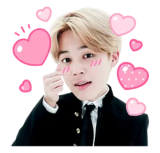 ❤️ Jimin kpop, idol, cuori, carino, jimin, bts telegram sticker