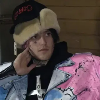 🤔 Lil Peep Lil Peep, рэпер, музыка, портрет telegram sticker
