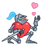 Date Knight telegram stickers