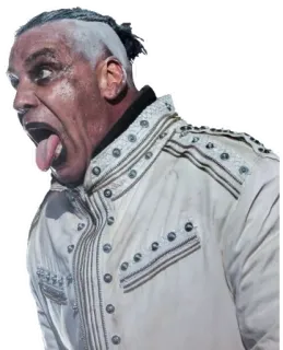 😛 Till Lindemann Rammstein, Alemán, Metal, Música, Cantante, Intérprete whatsapp sticker