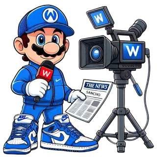 📰 THE NEWS
SANCHO 新闻, 卡通, 记者, 麦克风, 相机, 运动鞋 telegram sticker