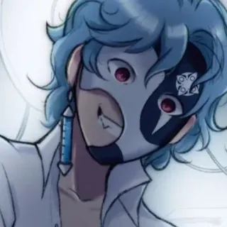 😃 Anime, Maske, Spritze, Charakter telegram sticker