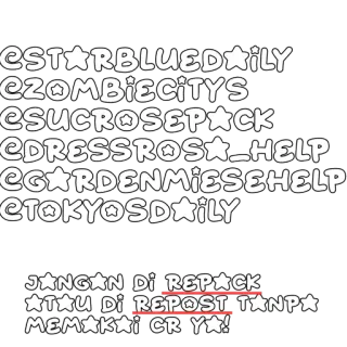 ⚠️ JANGAN DI REPACK
★TAU DI REPOST TANPA
MEMAKAI CR YA! telegram sticker