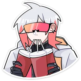 🧃 anime, drinken, personage, drank, cartoon telegram sticker