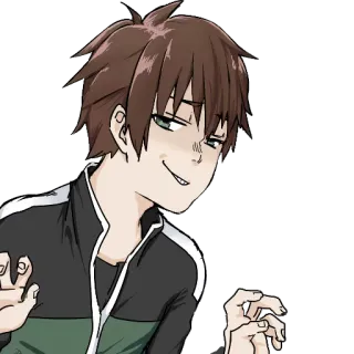 👻 Kazuma Konosuba anime, character, smug, kazuma, konosuba telegram sticker