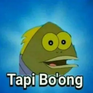 🤓 SpongeBob fish SpongeBob SquarePants Tapi Bo'ong telegram sticker