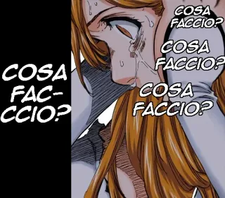 😱 COSA FACCIO? płacz, kobieta, anime, manga, smutny, przygnębiony whatsapp sticker
