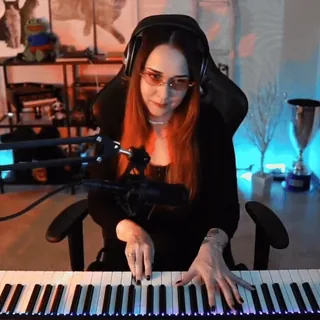 ❓ musisi, piano, keyboard, wanita, gamer, pesohor internet, penampil whatsapp sticker
