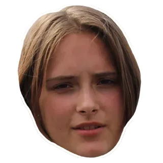 😑 Person, Gesicht, Porträt, Mädchen, Porträt telegram sticker