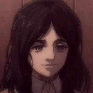 ❤️ Pieck Finger Attack on Titan アニメ, キャラクター, ピーク・フィンガー, 進撃の巨人, ポートレート telegram sticker