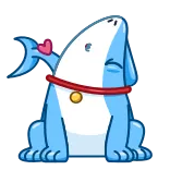 😘 cartoon, dog, puppy, cute, sticker, animal telegram sticker