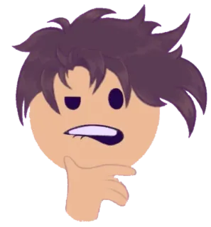 🤔 pensando, riflettendo, domanda, dubbio, confusione, incertezza, idea telegram sticker