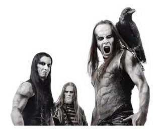 😭 Zespół metalowy, mroczny, horror, muzyka, straszny telegram sticker