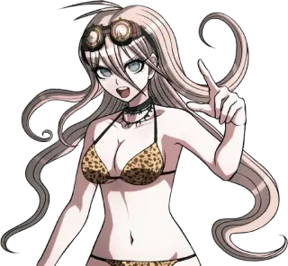 🔩 Miu Iruma Danganronpa V3: Killing Harmony anime, girl, blonde, swimsuit, danganronpa, miu iruma telegram sticker