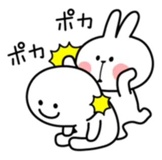 🙅 кролик, мультик, палец, обидный, грубый telegram sticker