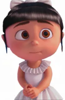😌 Agnes Despicable Me Cartoon, Mädchen, Figur, Agnes, Ich Einfach Unverbesserlich, Animation telegram sticker