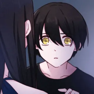🌙 anime, boy, sad, emotional, cartoon telegram sticker